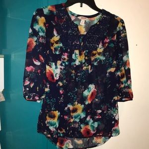 flower print blouse